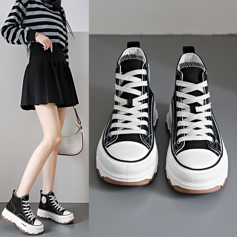 Vans Shoes Old Skool - 2024 nowych kobiet wysokie trampki sznurowane