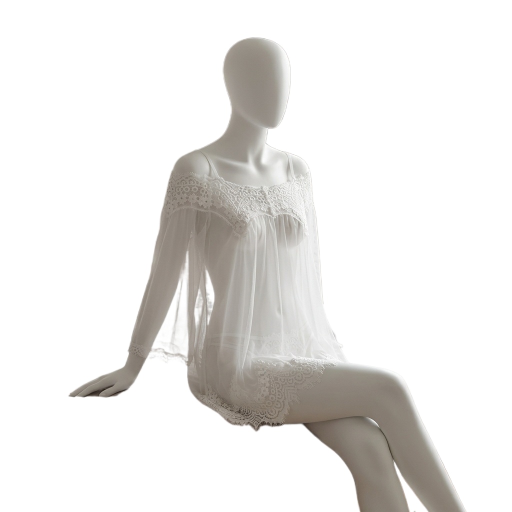 Damska czarna bielizna typu ba – Babydoll Chemise Night recenzja i cena