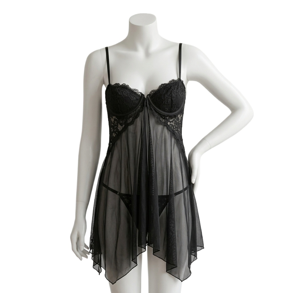 Damska koronkowa bielizna w st – Babydoll Chemise Night recenzja i cena